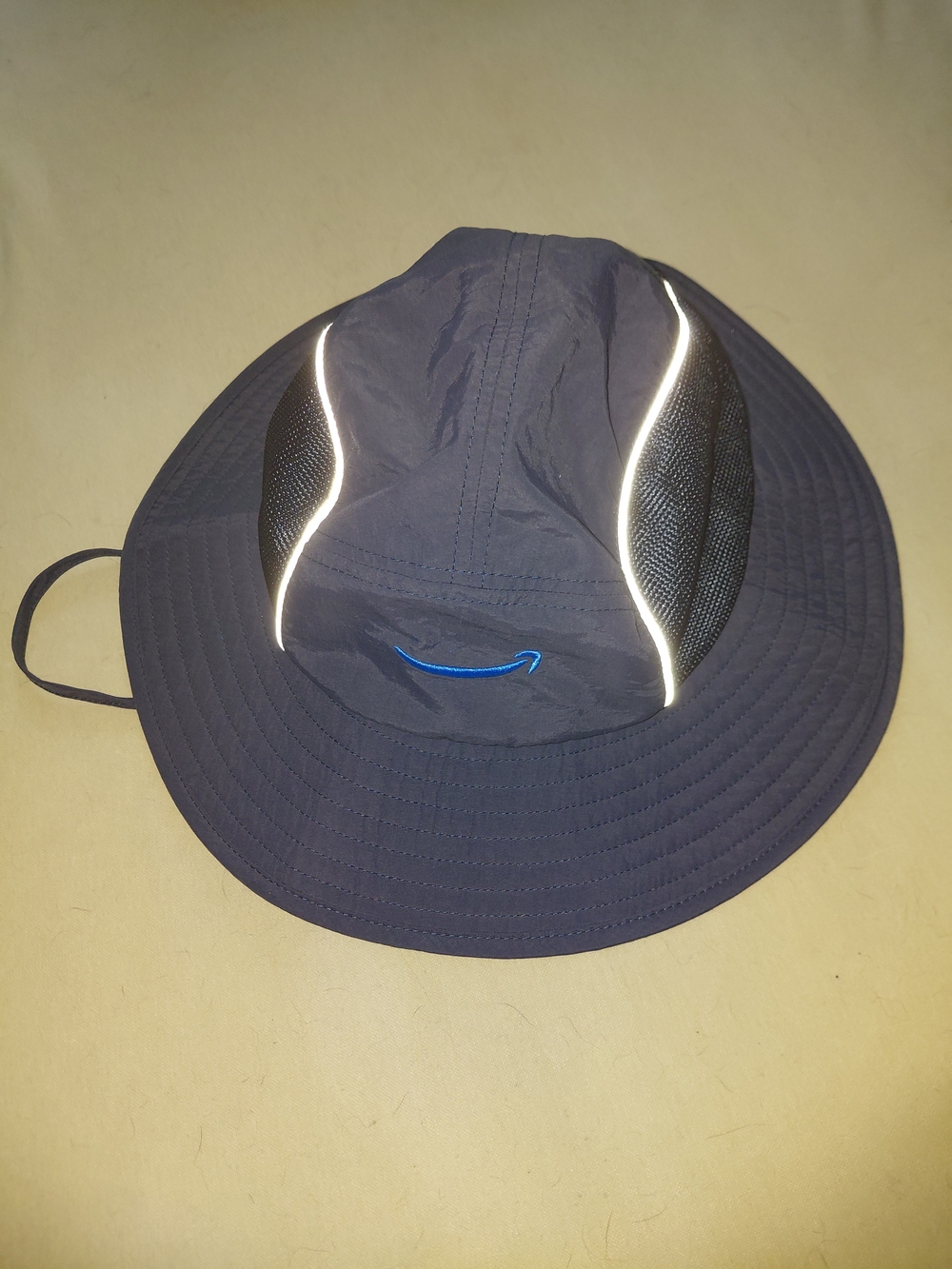 Amazon Navy Bucket Sun Hat with Blue Logo One Size